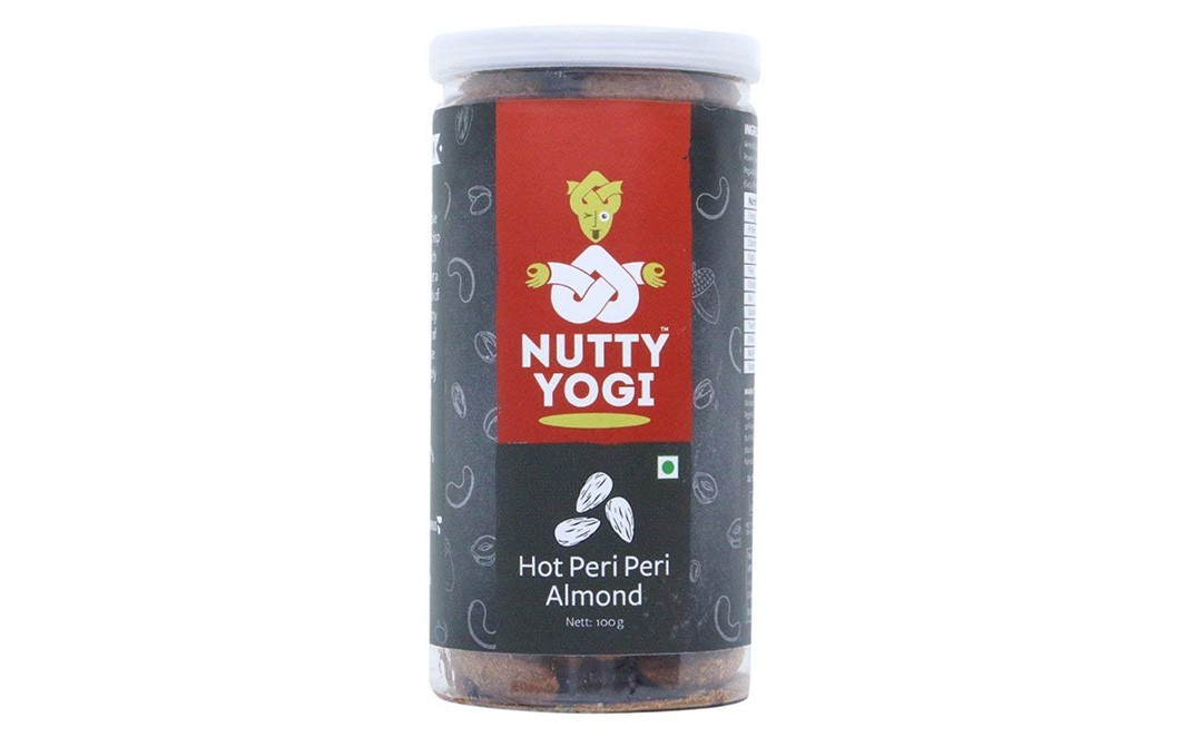 Nutty Yogi Hot Peri Peri Almonds    Jar  100 grams